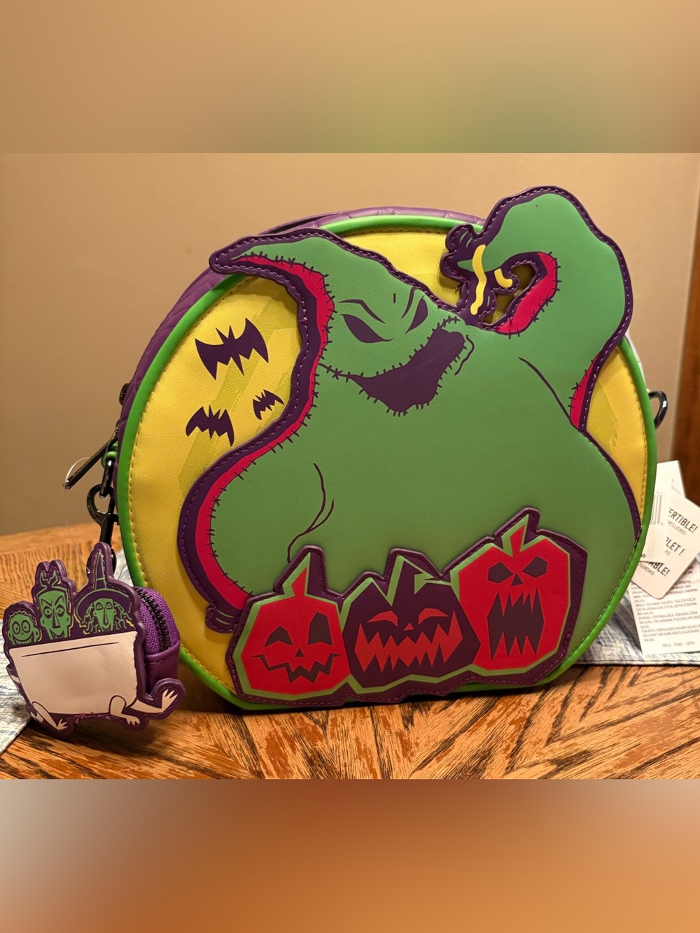 NWT LoungeFly Disney Oogie Boogie Bash 2025 Convertible Crossbody Bag/Backpack